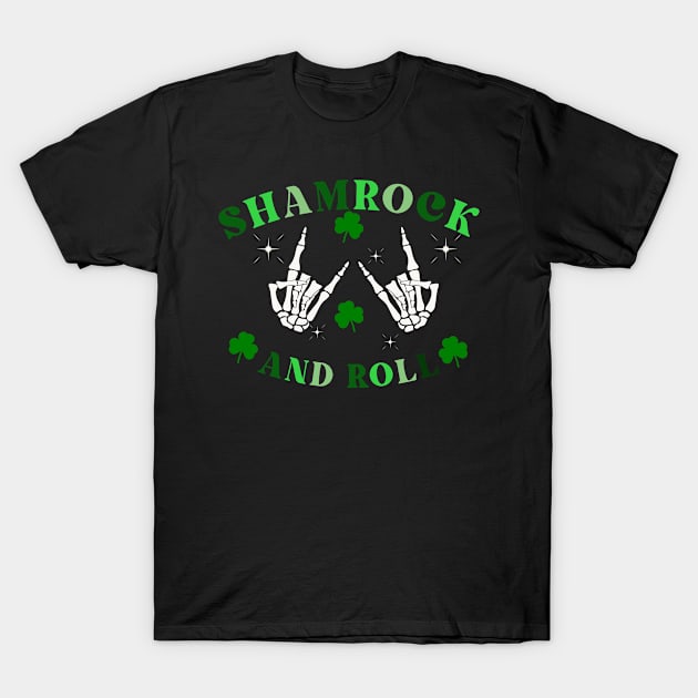 Shamrock and Roll T-Shirt by apriliasri_art